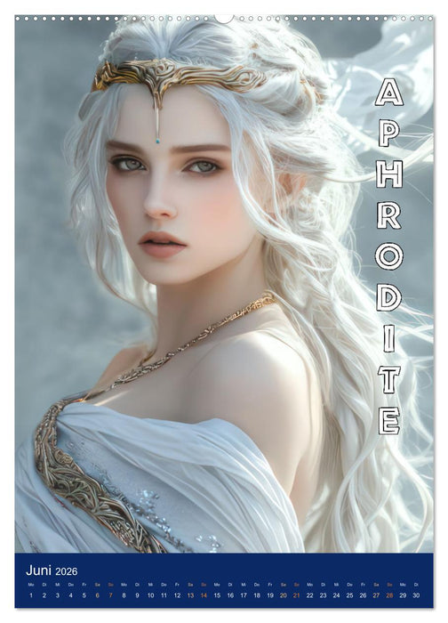 Zeus - Umringt von griechischen Göttern (CALVENDO Premium Wandkalender 2026)