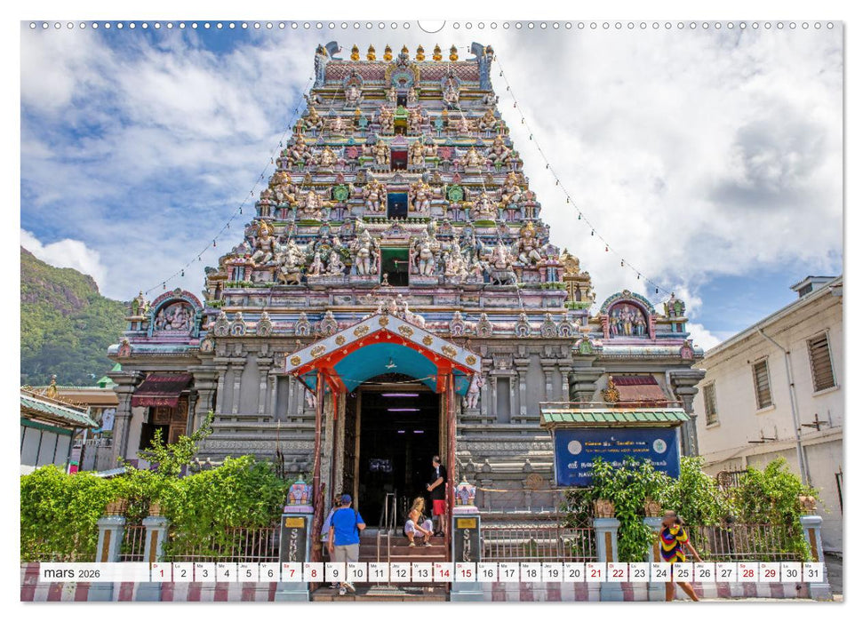 Seychelles - Des îles de rêve dans l'océan Indien (CALVENDO Calendrier mensuel 2026)