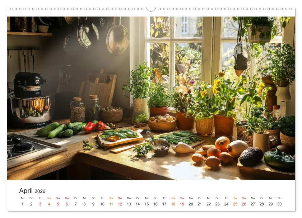 Küchenkalender - Momente voller Schönheit (CALVENDO Wandkalender 2026)