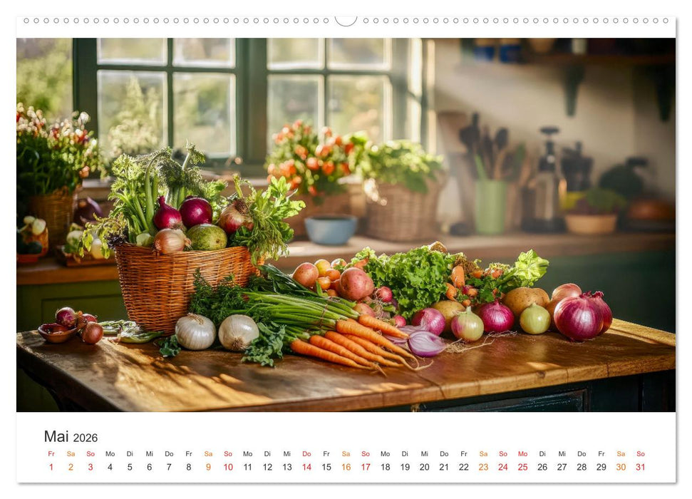 Küchenkalender - Momente voller Schönheit (CALVENDO Wandkalender 2026)