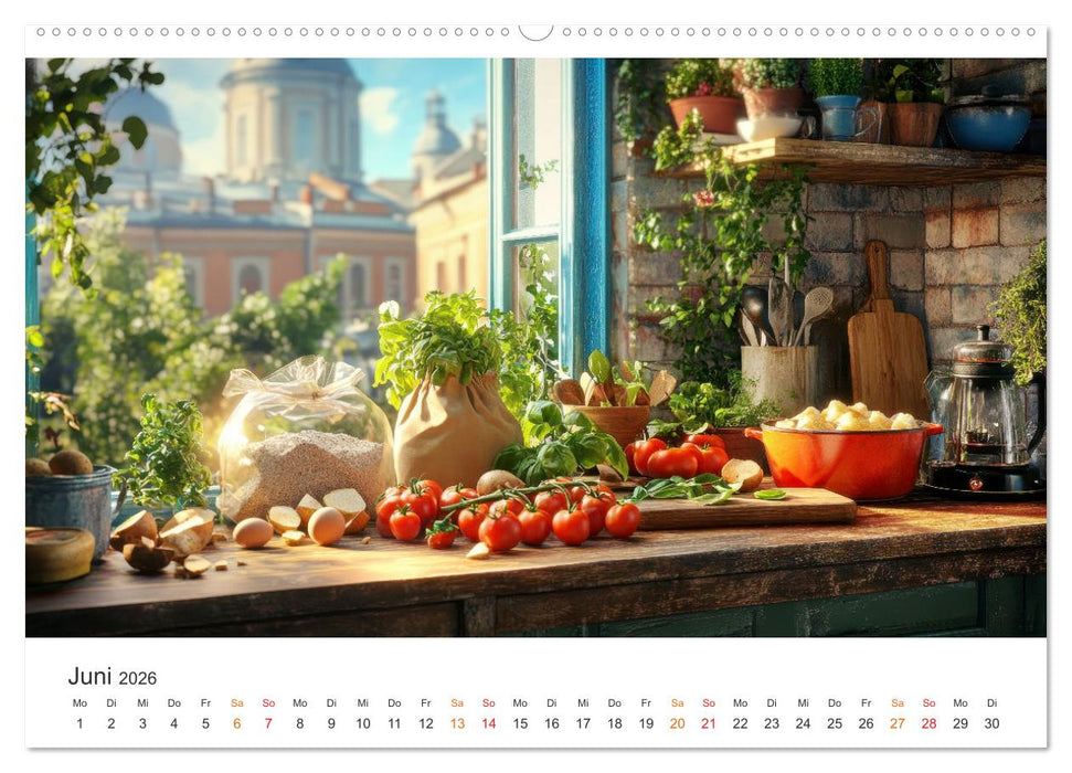 Küchenkalender - Momente voller Schönheit (CALVENDO Wandkalender 2026)
