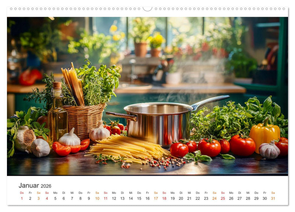 Küchenkalender - Momente voller Schönheit (CALVENDO Premium Wandkalender 2026)