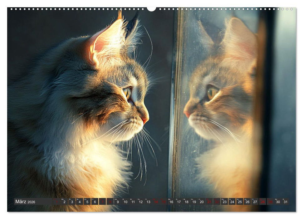 Pfotenabenteuer gleich (CALVENDO Premium Wandkalender 2026)