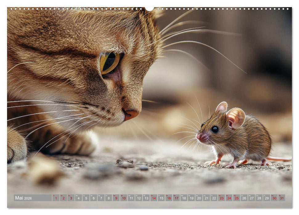 Pfotenabenteuer gleich (CALVENDO Premium Wandkalender 2026)
