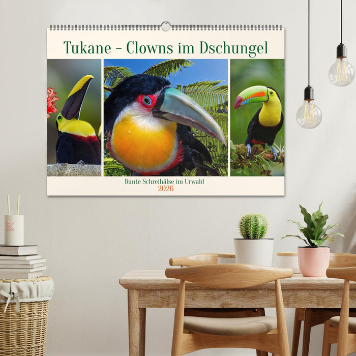 Tukane - Clowns im Dschungel (CALVENDO Wandkalender 2026)