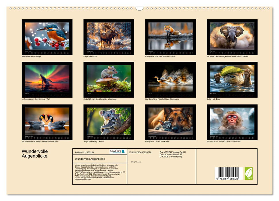 Wundervolle Augenblicke (CALVENDO Premium Wandkalender 2026)