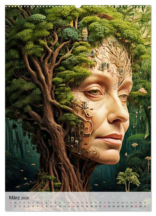 Das Gesicht der Bäume (CALVENDO Wandkalender 2026)