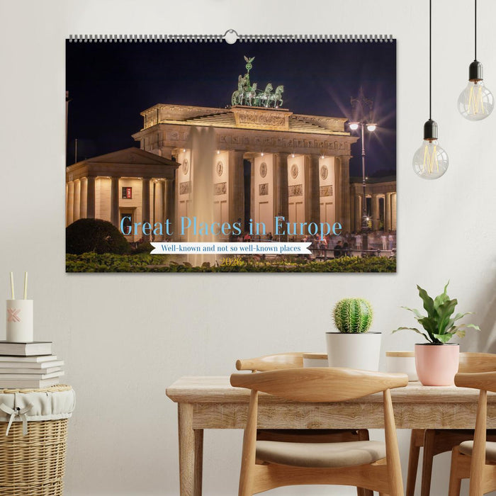 Great Places in Europe (CALVENDO Monthly Calendar 2026)