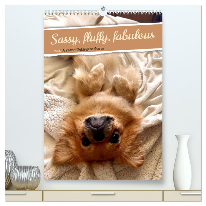 Sassy, fluffy, fabulous – A year of Pekingese charm (CALVENDO Premium-Calendar 2026)