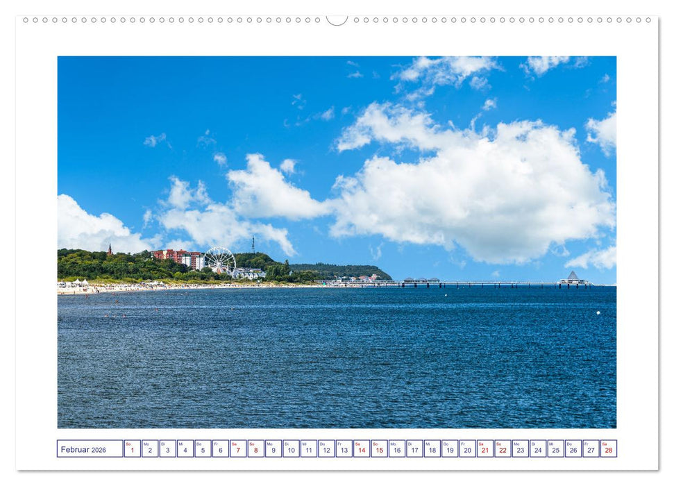 Die Ostsee von Ahlbeck nach Heringsdorf (CALVENDO Wandkalender 2026)