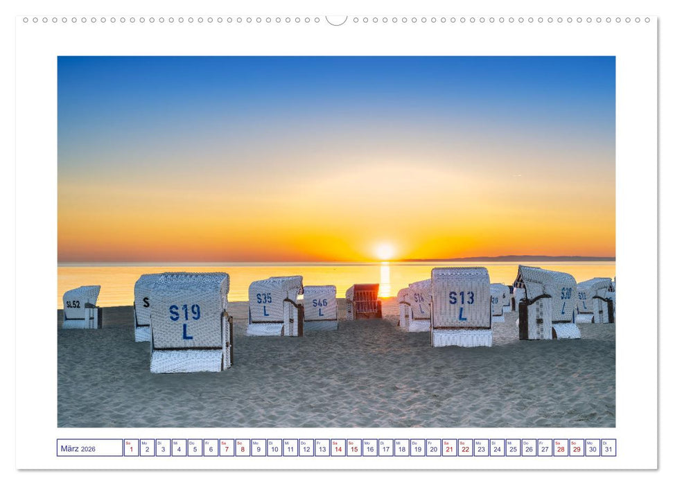Die Ostsee von Ahlbeck nach Heringsdorf (CALVENDO Wandkalender 2026)
