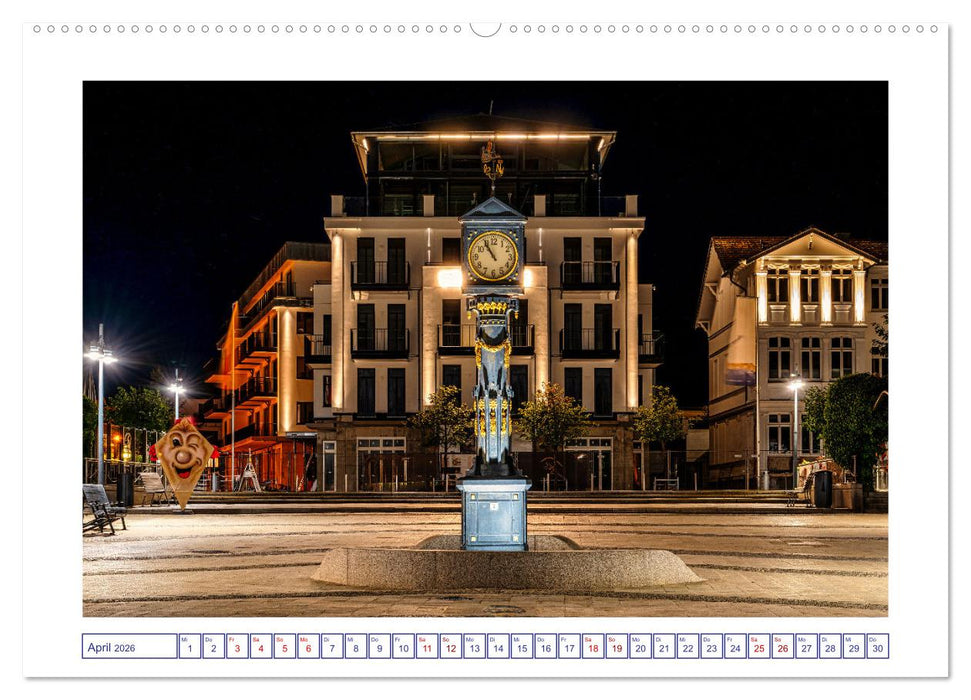 Die Ostsee von Ahlbeck nach Heringsdorf (CALVENDO Wandkalender 2026)
