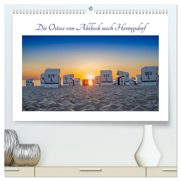 Die Ostsee von Ahlbeck nach Heringsdorf (CALVENDO Premium Wandkalender 2026)