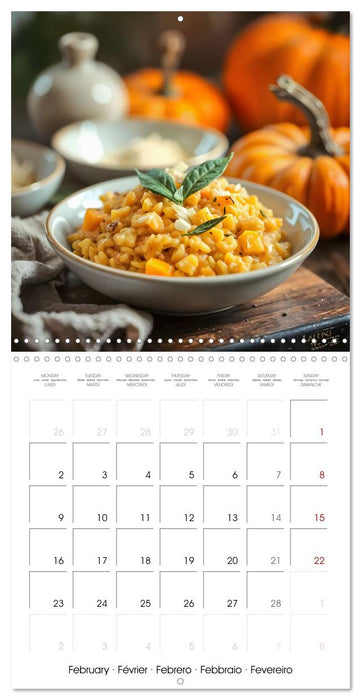 Culinary pumpkin creations - With pumpkin dishes through the year (CALVENDO Monthly Calendar 2026)