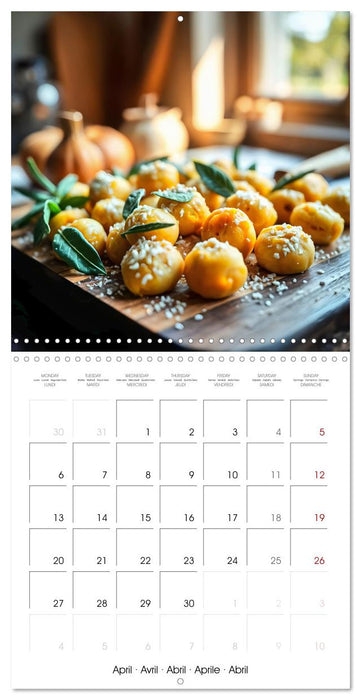 Culinary pumpkin creations - With pumpkin dishes through the year (CALVENDO Monthly Calendar 2026)