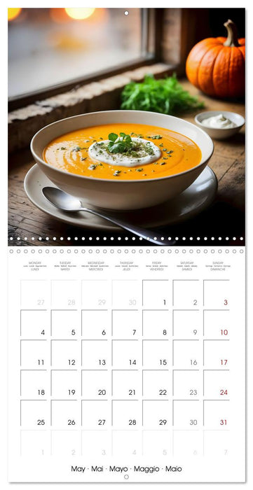 Culinary pumpkin creations - With pumpkin dishes through the year (CALVENDO Monthly Calendar 2026)
