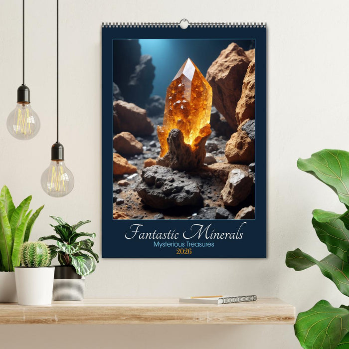 Fantastic Minerals - Mysterious Treasures (CALVENDO Monthly Calendar 2026)