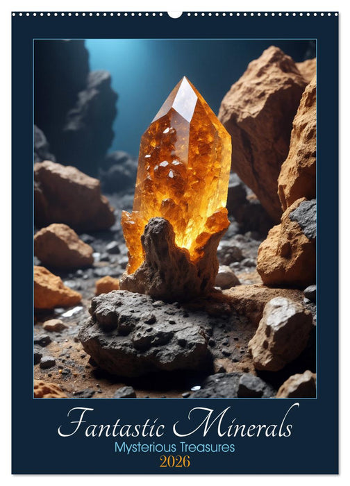 Fantastic Minerals - Mysterious Treasures (CALVENDO Monthly Calendar 2026)