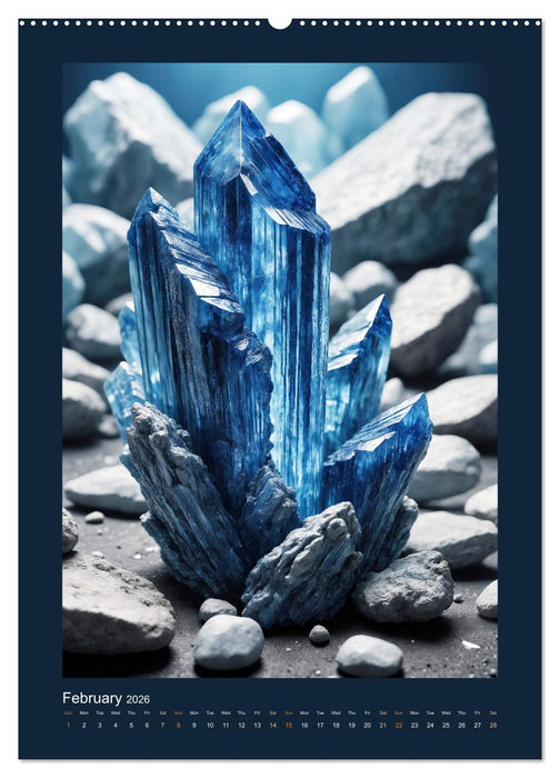Fantastic Minerals - Mysterious Treasures (CALVENDO Monthly Calendar 2026)