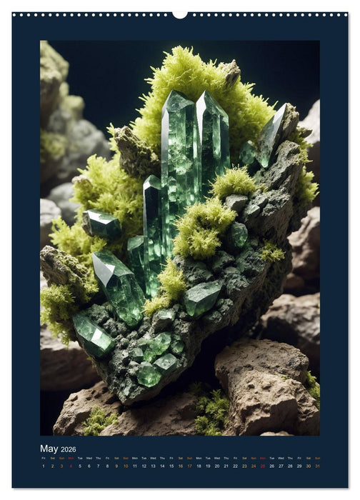 Fantastic Minerals - Mysterious Treasures (CALVENDO Monthly Calendar 2026)