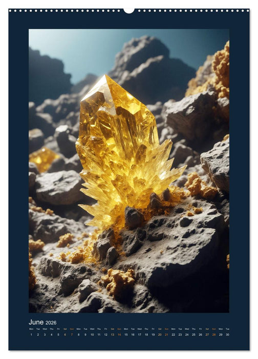 Fantastic Minerals - Mysterious Treasures (CALVENDO Monthly Calendar 2026)