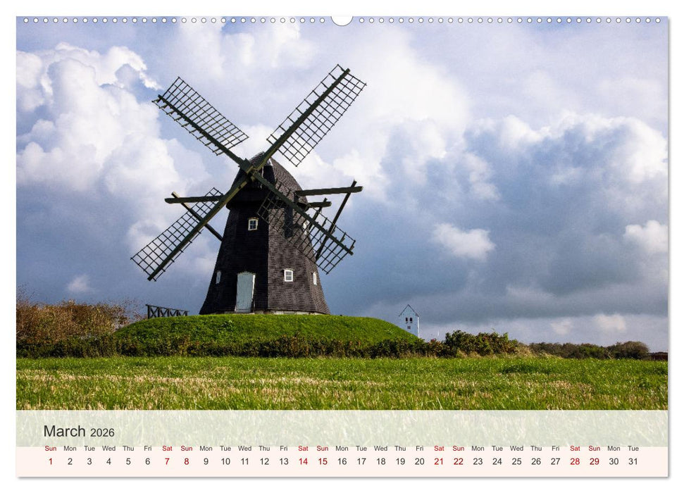 The Charm of Denmark's North Sea (CALVENDO Monthly Calendar 2026)