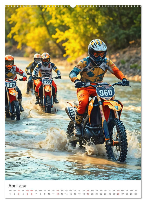 Throttle and thrills - High percentage motocross moments (CALVENDO Monthly Calendar 2026)