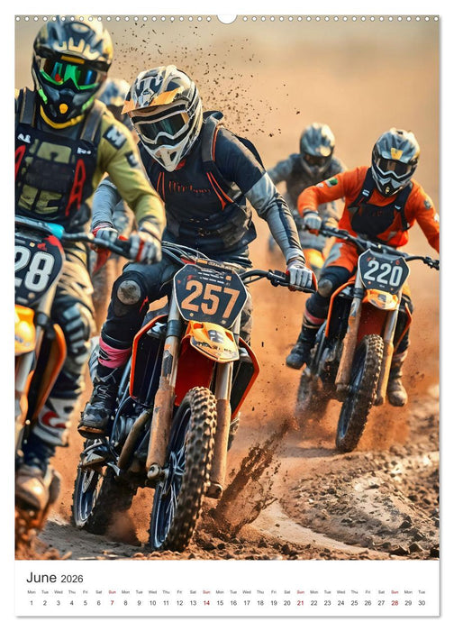 Throttle and thrills - High percentage motocross moments (CALVENDO Monthly Calendar 2026)