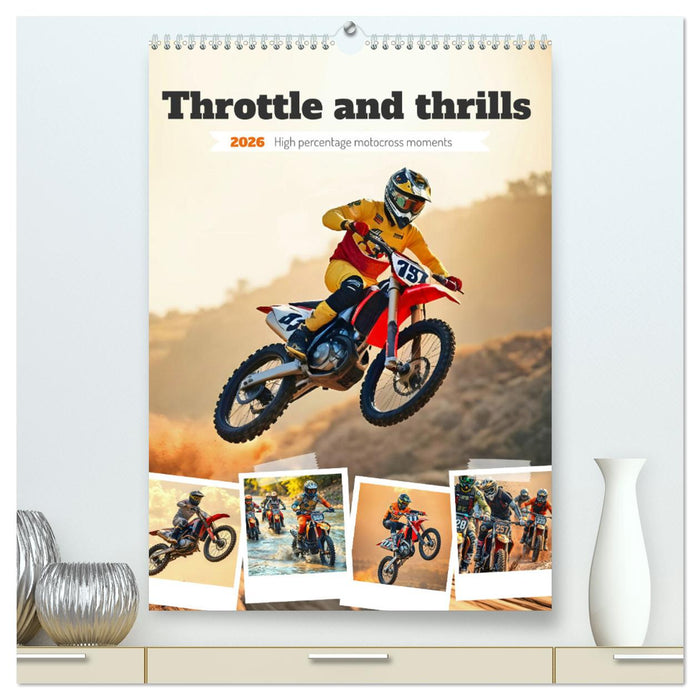 Throttle and thrills - High percentage motocross moments (CALVENDO Premium-Calendar 2026)