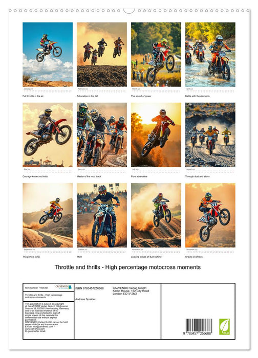 Throttle and thrills - High percentage motocross moments (CALVENDO Premium-Calendar 2026)