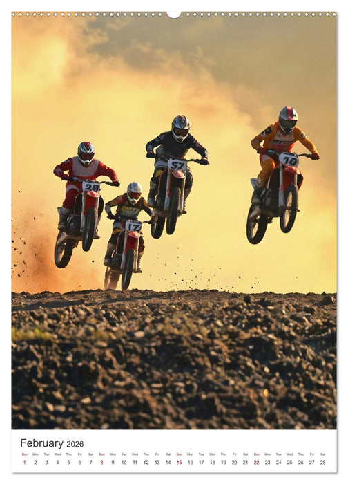 Throttle and thrills - High percentage motocross moments (CALVENDO Premium-Calendar 2026)