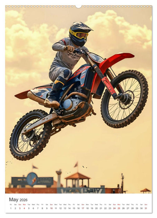 Throttle and thrills - High percentage motocross moments (CALVENDO Premium-Calendar 2026)