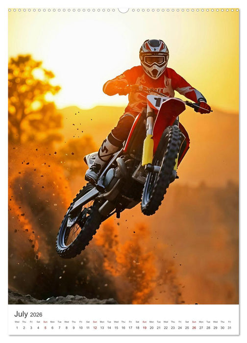 Throttle and thrills - High percentage motocross moments (CALVENDO Premium-Calendar 2026)