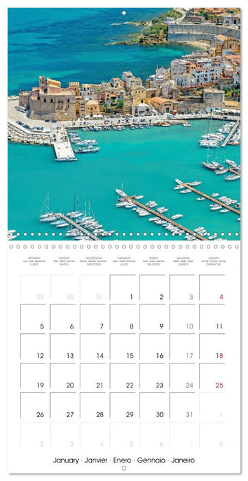 Belle Sicile (CALVENDO Calendrier mensuel 2026)
