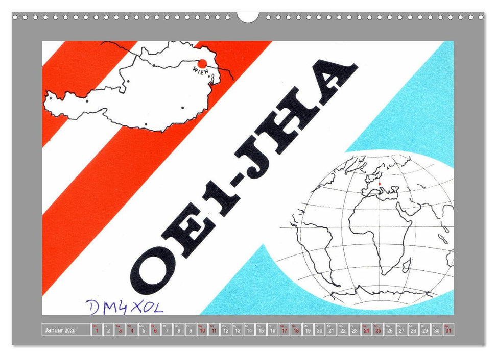 Austria calling - Amateurfunk in Österreich (CALVENDO Wandkalender 2026)