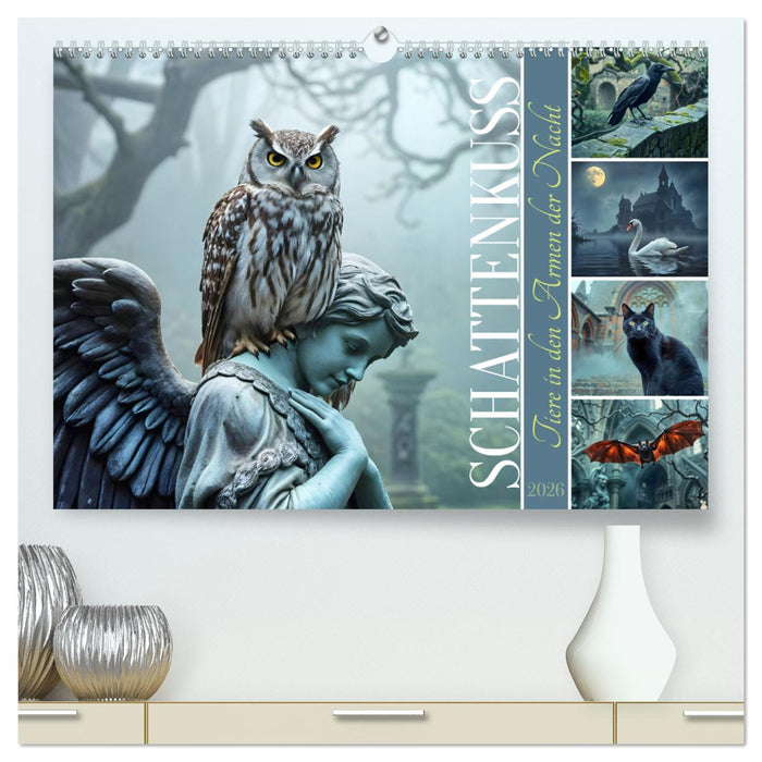 Schattenkuss - Tiere in den Armen der Nacht (CALVENDO Premium Wandkalender 2026)