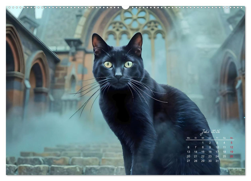 Schattenkuss - Tiere in den Armen der Nacht (CALVENDO Premium Wandkalender 2026)