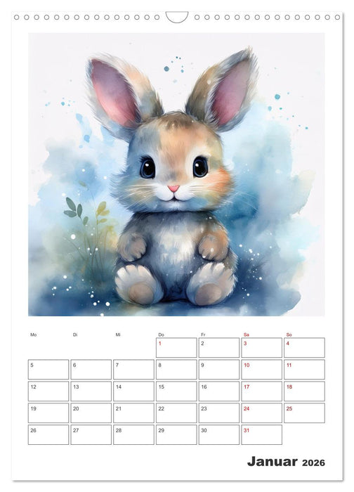 Esel Elsa und ihre Freunde - Mein tierischer Terminkalender (CALVENDO Wandkalender 2026)