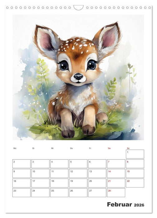 Esel Elsa und ihre Freunde - Mein tierischer Terminkalender (CALVENDO Wandkalender 2026)