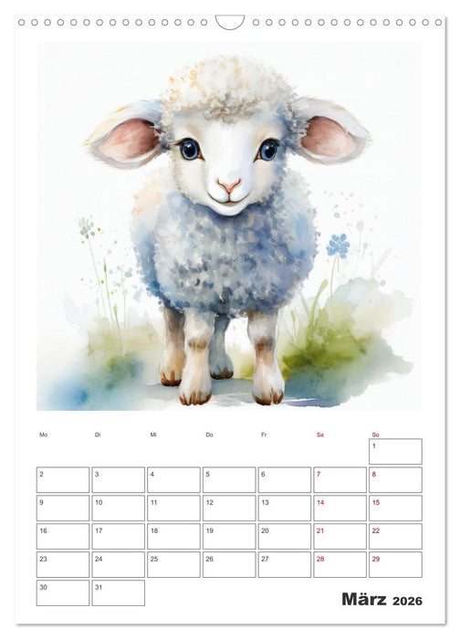 Esel Elsa und ihre Freunde - Mein tierischer Terminkalender (CALVENDO Wandkalender 2026)