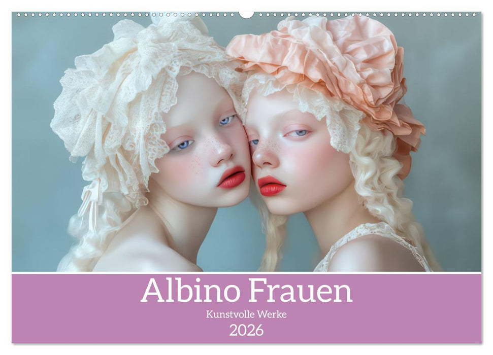 Albino Frauen - Kunstvolle Werke (CALVENDO Wandkalender 2026)