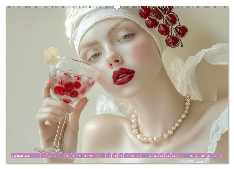 Albino Frauen - Kunstvolle Werke (CALVENDO Wandkalender 2026)