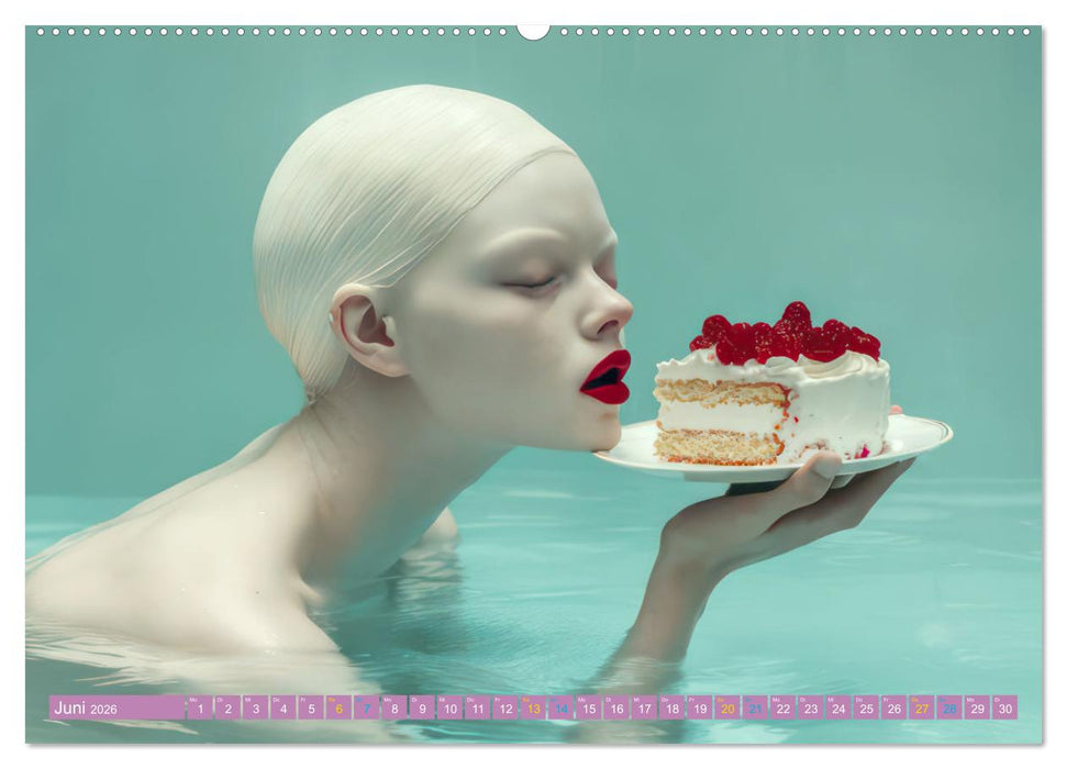 Albino Frauen - Kunstvolle Werke (CALVENDO Wandkalender 2026)