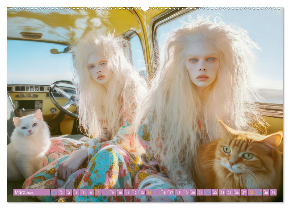 Albino Frauen - Kunstvolle Werke (CALVENDO Premium Wandkalender 2026)