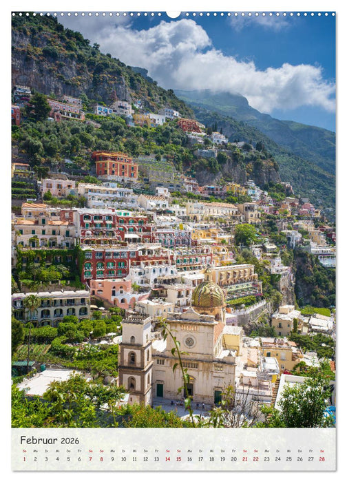 Amalfiküste - Romantische Städte und traumhafte Landschaften (CALVENDO Premium Wandkalender 2026)