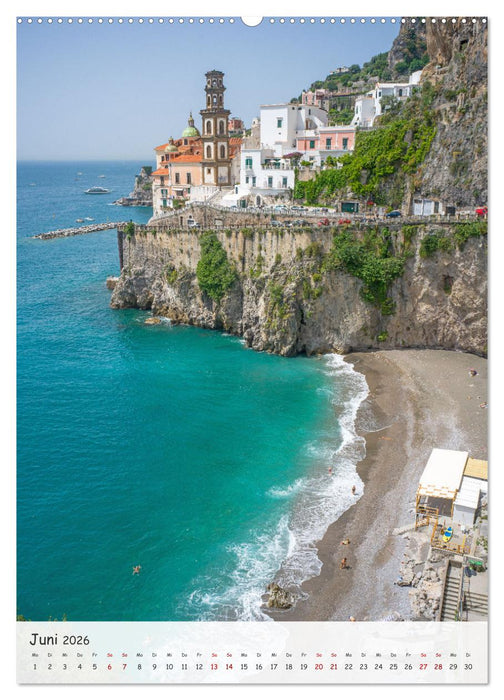 Amalfiküste - Romantische Städte und traumhafte Landschaften (CALVENDO Premium Wandkalender 2026)