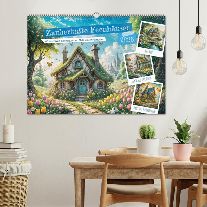 Zauberhafte Feenhäuser - Wunderwelt der magischen Orte voller Fantasie (CALVENDO Wandkalender 2026)
