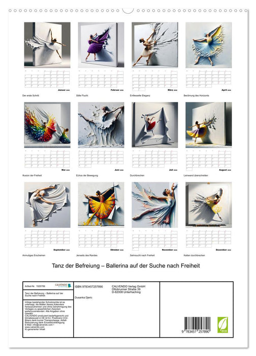Tanz der Befreiung – Ballerina auf der Suche nach Freiheit (CALVENDO Premium Wandkalender 2026)