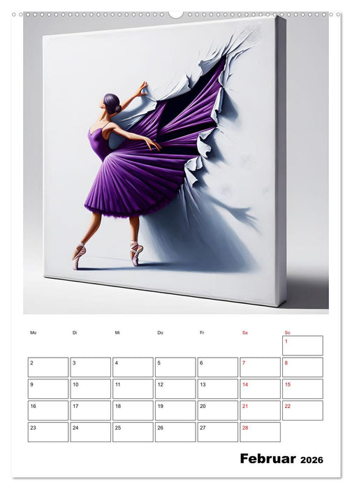Tanz der Befreiung – Ballerina auf der Suche nach Freiheit (CALVENDO Premium Wandkalender 2026)