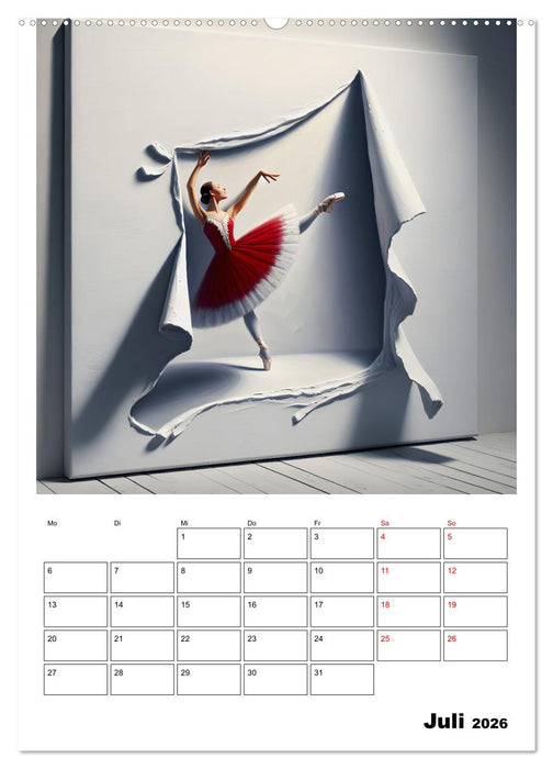 Tanz der Befreiung – Ballerina auf der Suche nach Freiheit (CALVENDO Premium Wandkalender 2026)